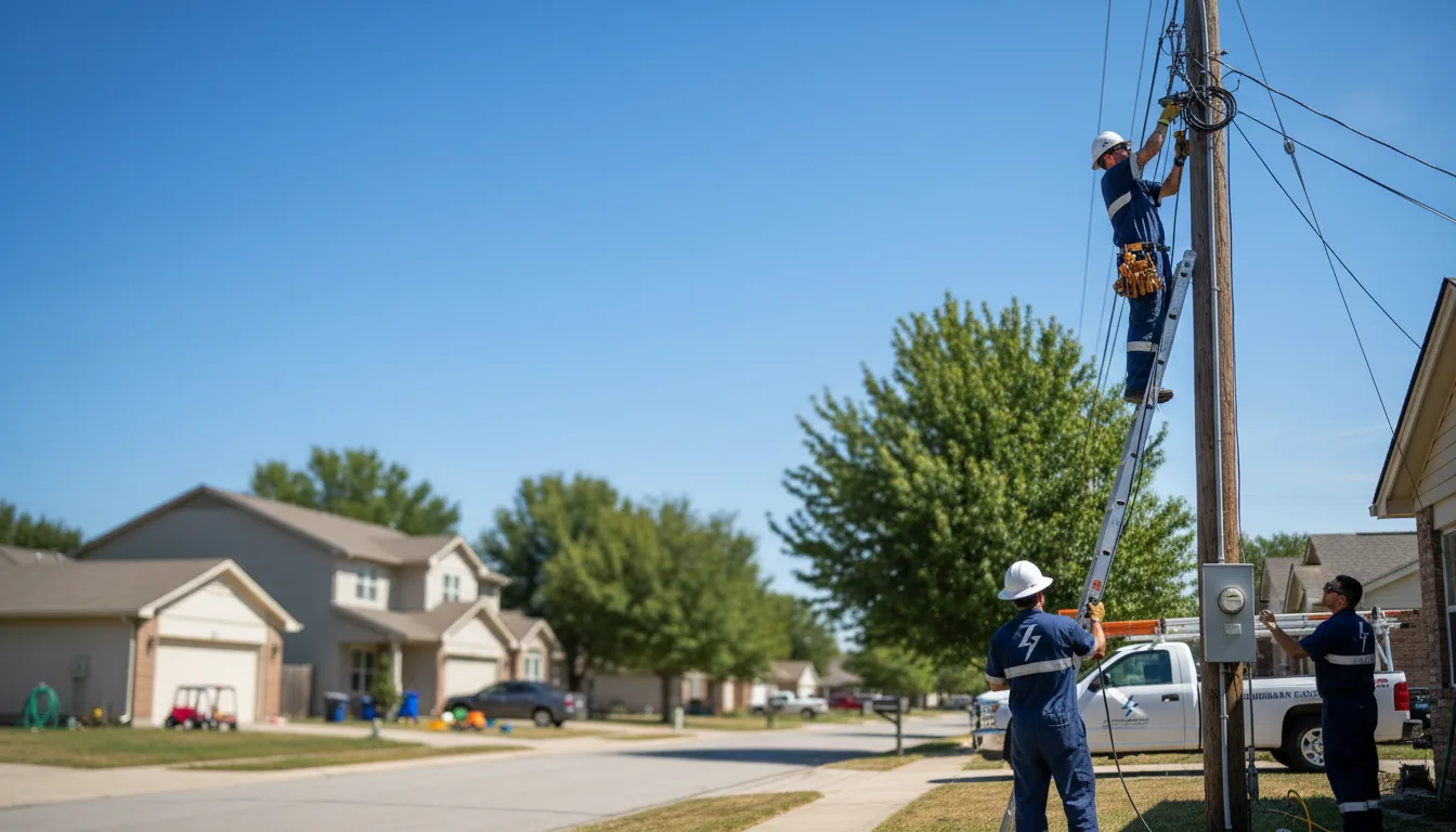 Residential electrician providing installation services in Coleman, WI